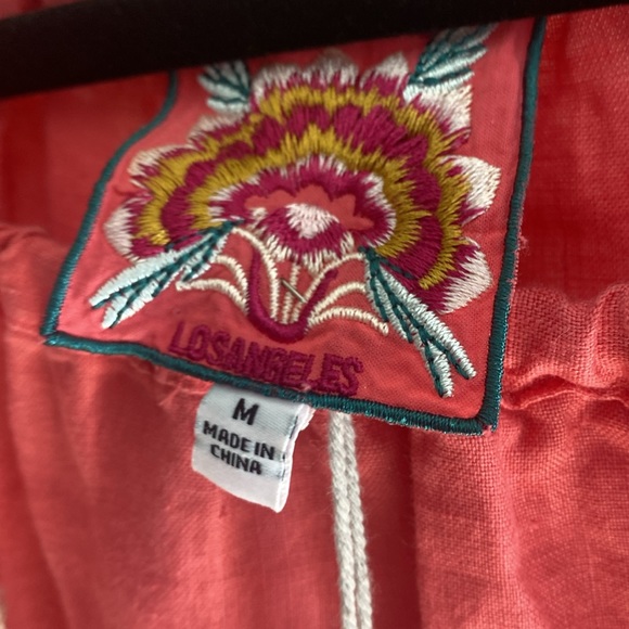 NWT Johnny Was Paola Peasant Tie Blouse in Size M - Picture 6 of 13